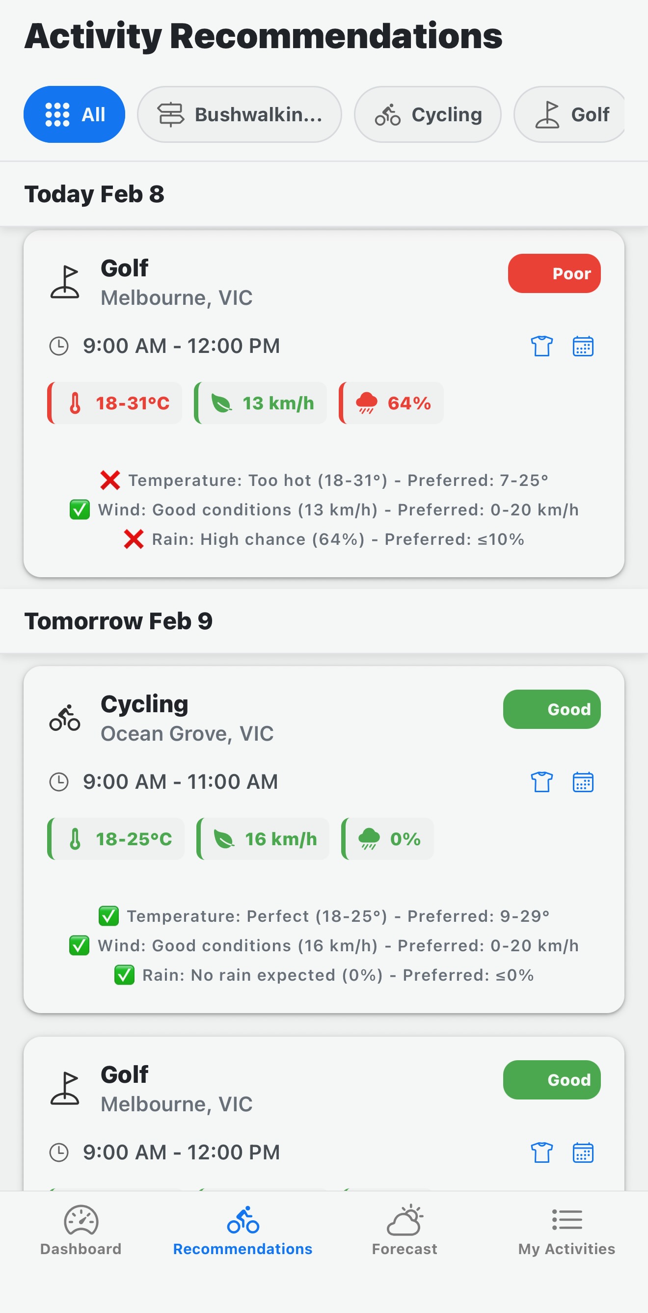Outdoor Outlook Screenshot 4